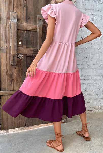 Rose Tiered Dress