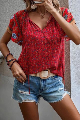 Red Summer Top