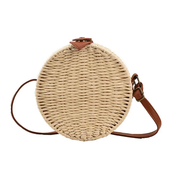 Round Rattan Bag