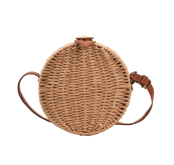 Round Rattan Bag