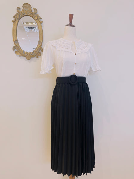 Midi Pleated Skirt