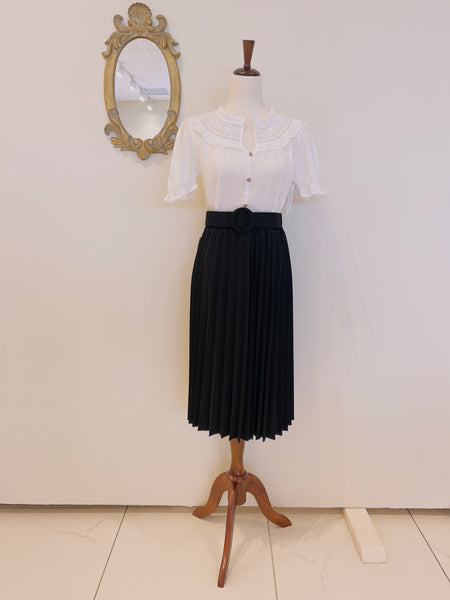 Midi Pleated Skirt