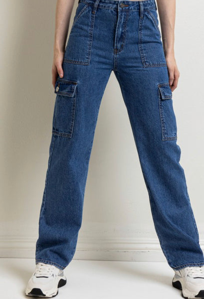 Cargo Boyfriend Jeans