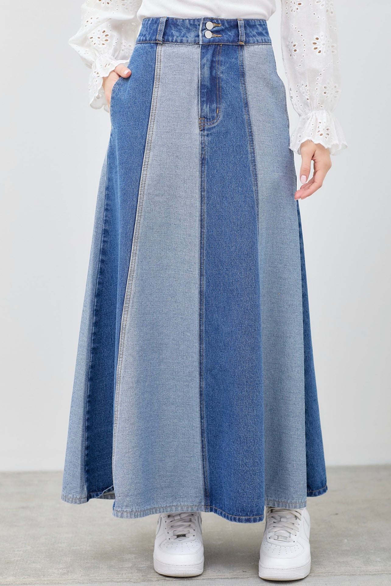 Denim Maxi Skirt