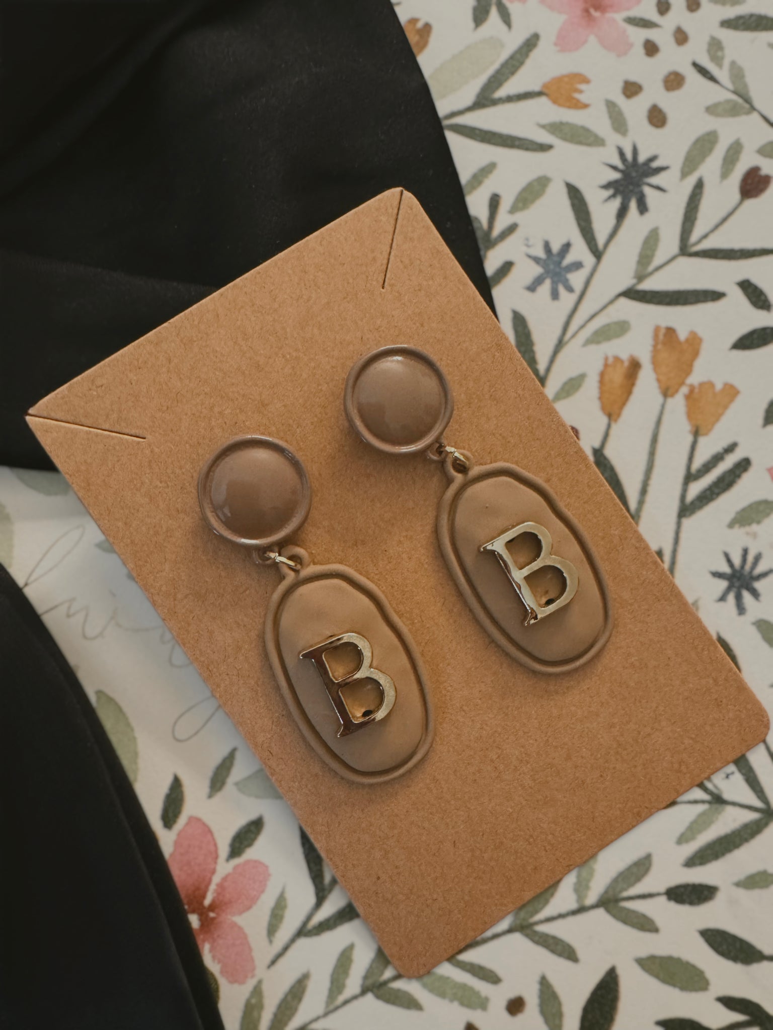 Initial Earrings