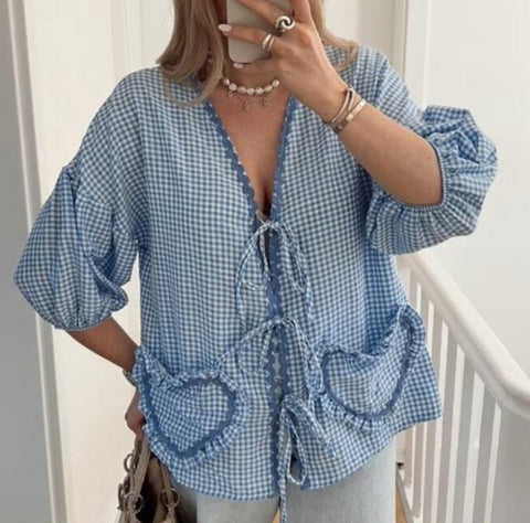 Blue Heart Top