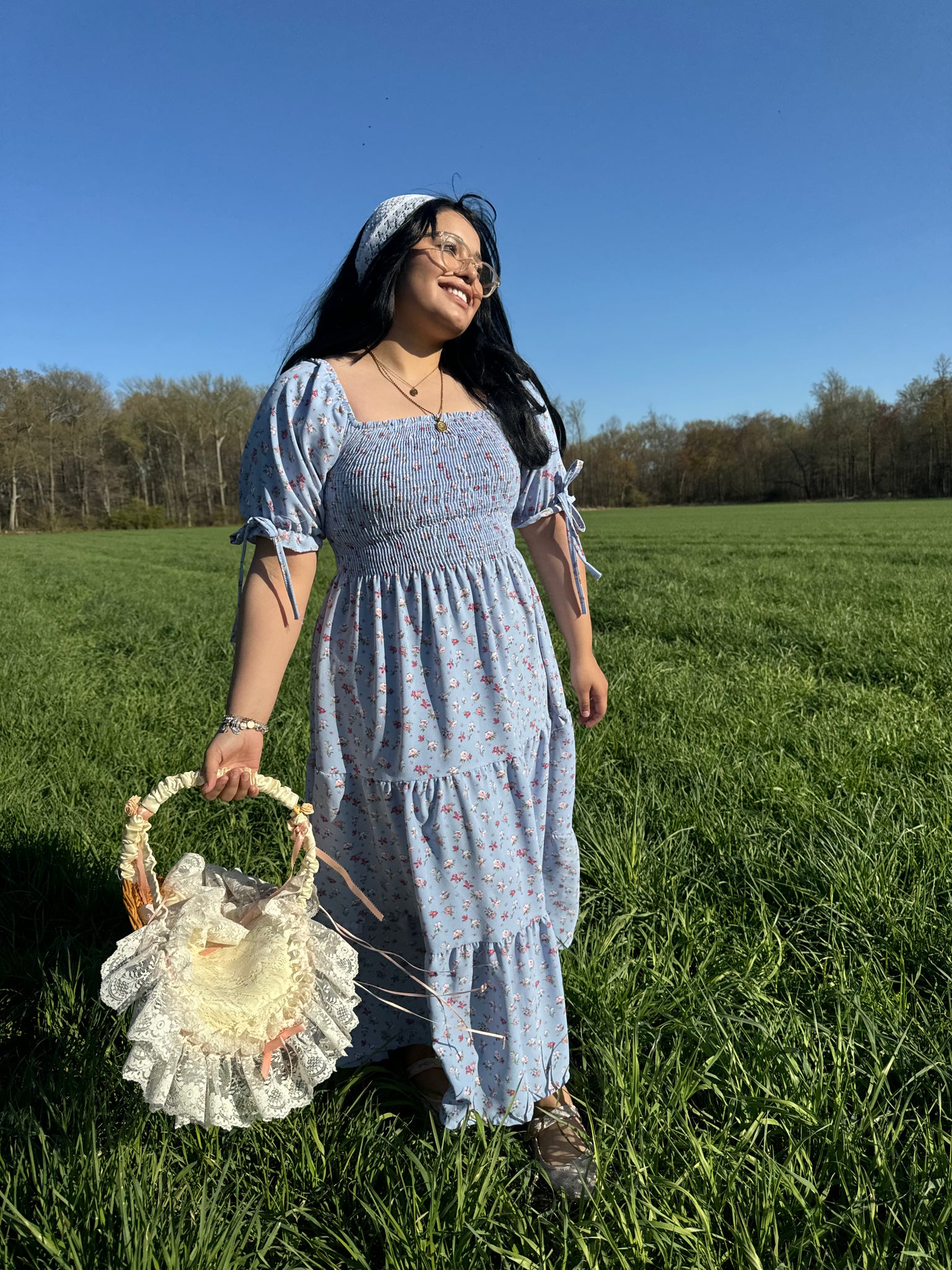 Blue Floral Dress
