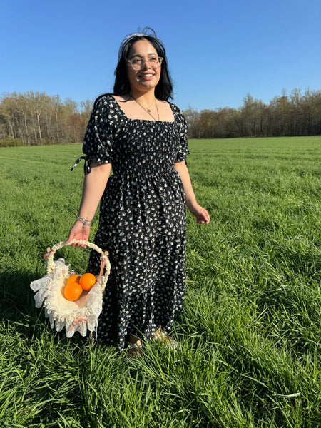Black Floral Dress