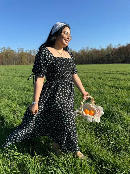 Black Floral Dress