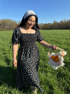 Black Floral Dress