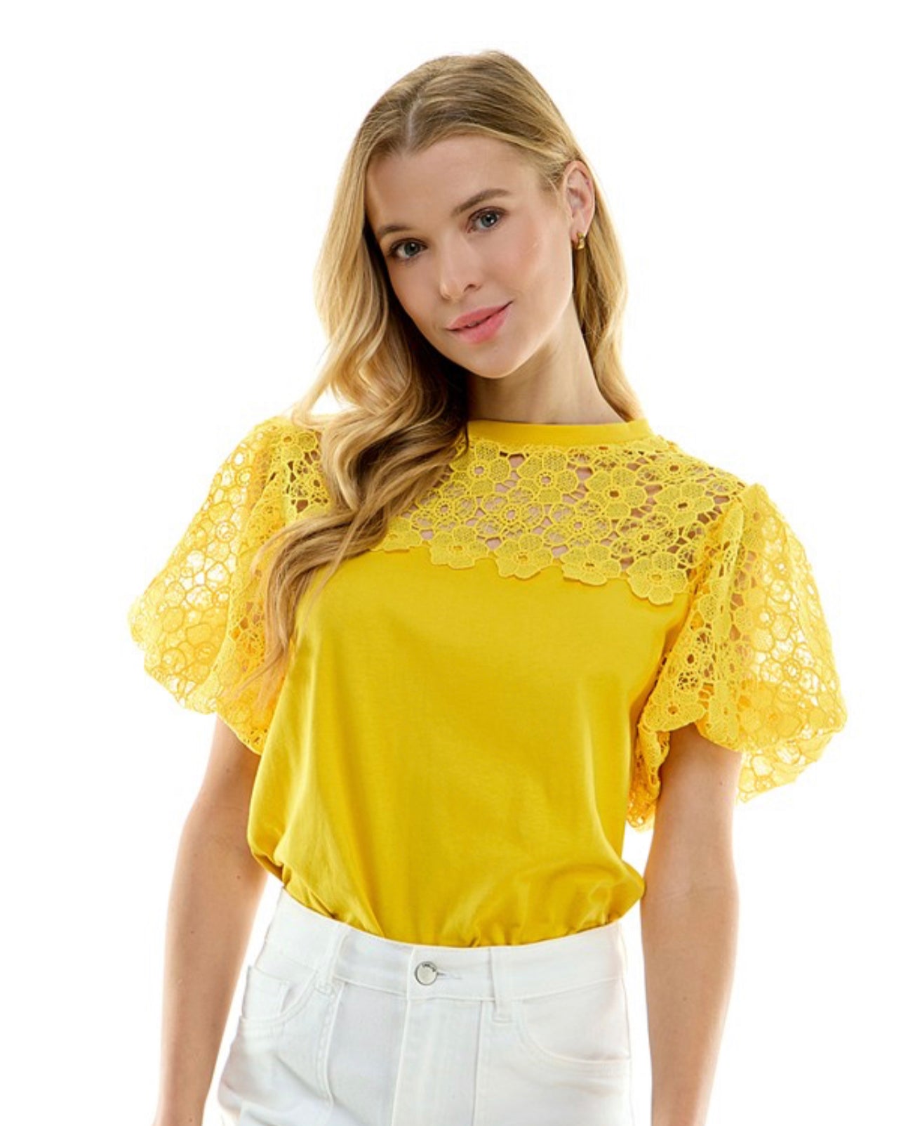 Yellow Puff Sleeve