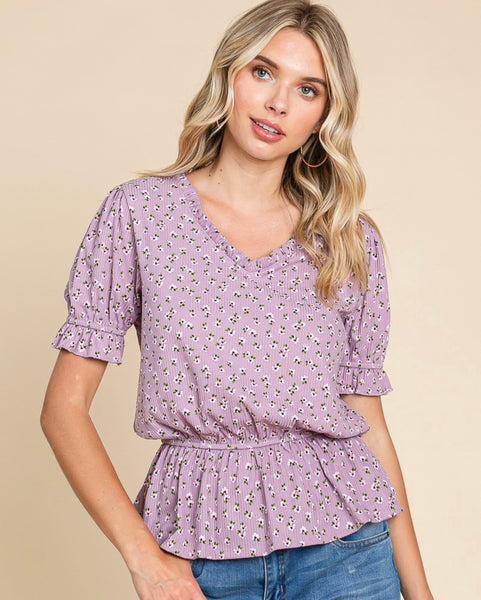 Floral Ruffle Shirt