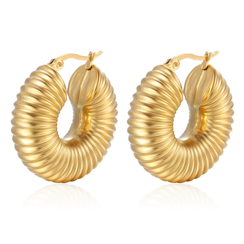 Twill Hollow Earrings