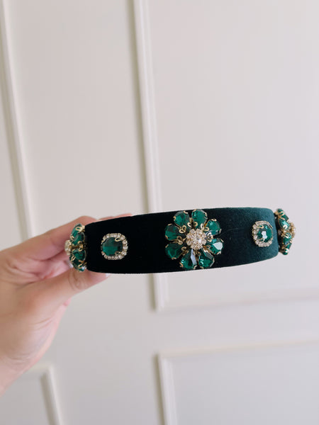 Velvet Jeweled Headbands