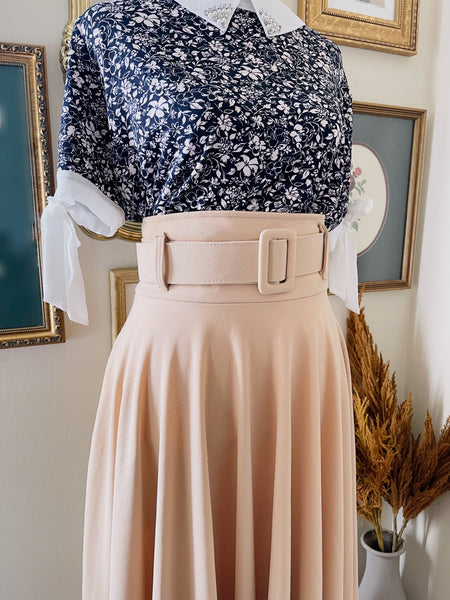 Beige Maxi Skirt