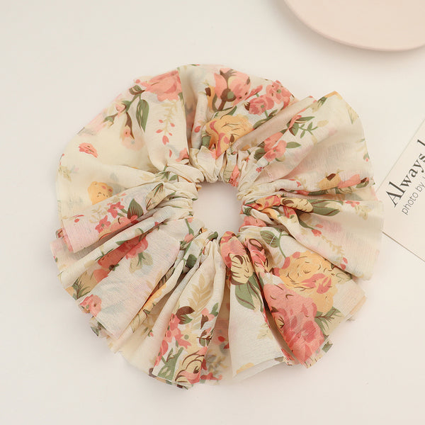 Flower Cloth Hair Tie